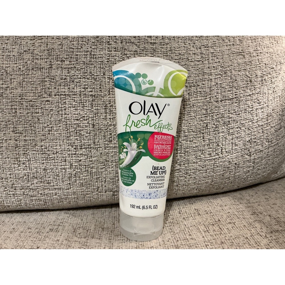 Olay Fresh Effects Bead Me Up Exfoliating Cleanser Honeysuckle White Tea 6.5oz